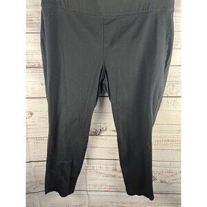 Old Navy Pull On Pants Plus Size 22 Long Length Black Cotton